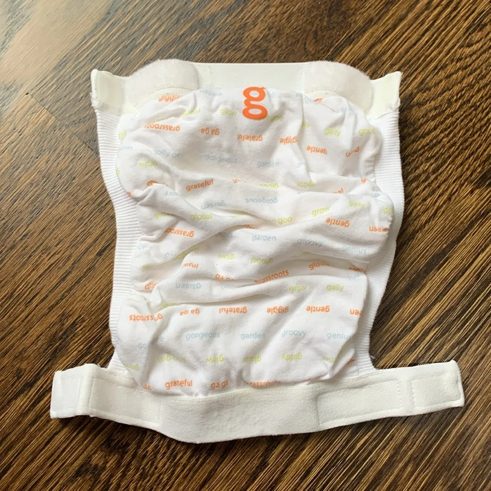 G Orange Logo White & Orange Kids Diaper Covers - Pair